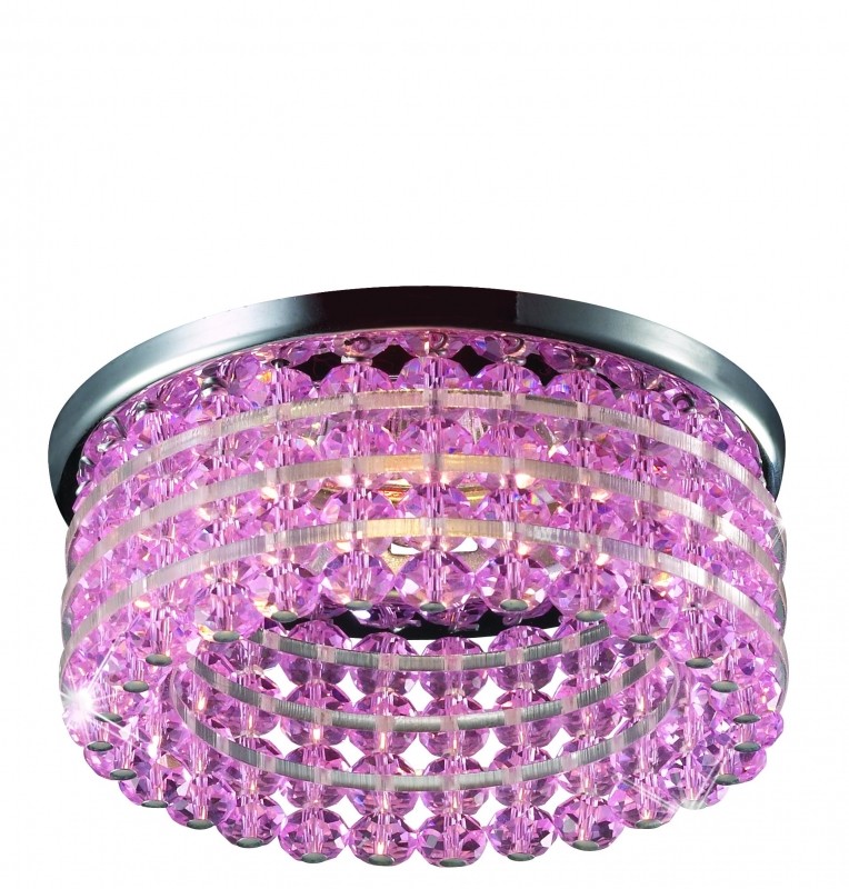 369443 Novotech Декоративный розовый точечный светильник Pearl Round