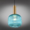 OML-99416-01 OMNILUX Triscina подвесной светильник 20см диаметр, бронза, голубой