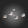 SLE183702-04 EVOLUCE серый потолочный светильник на штанге Gimento, E14*4*40W