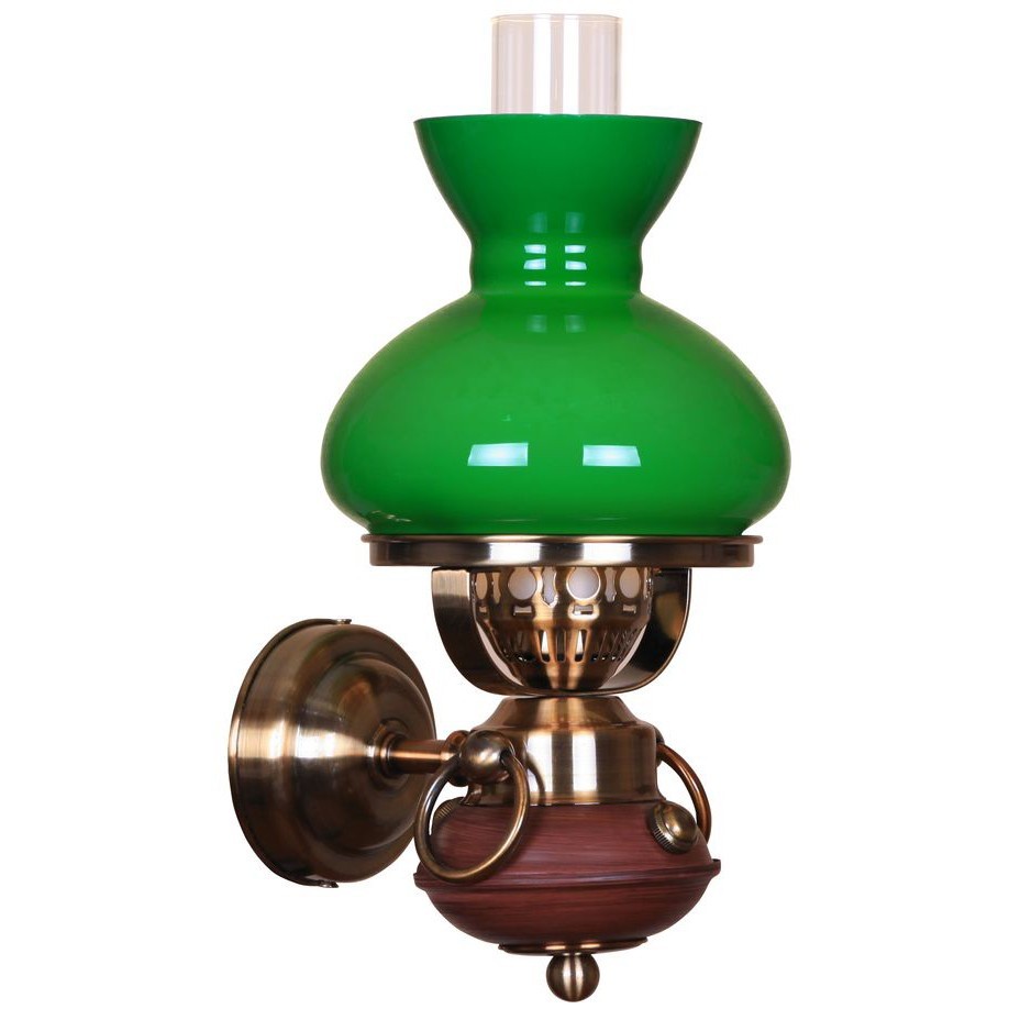 321-581-01 Velante настенный светильник "керосиновая лампа", зеленый плафон