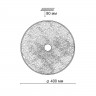 2094/DL SONEX Настенно-потолочный светодиодный светильник FIOLA с пультом, 48W, 3000-6000K, IP43, диаметр 40см