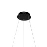 1764-4P Favourite черный подвесной светодиодный светильник Кольцо Giro, 22W, 4000K, 990Lm, диаметр 40см