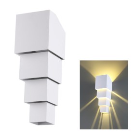 358005 NOVOTECH Белая светодиодная архитектурная подсветка STREET KAIMAS 2*5W, IP54, 3000K, 700Lm, 35см высота