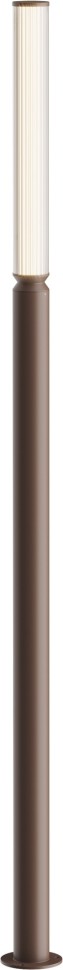 O593FL-L20BR3K Maytoni Lit наземный уличный LED светильник, коричневый, 20W, 3000K, 198см