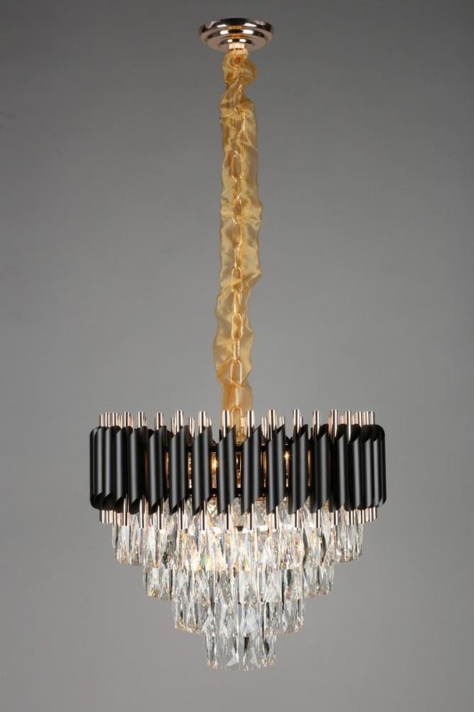 OML-81803-12 Omnilux Certaldo подвесная хрустальная люстра, 49см диаметр, E14*12*40W