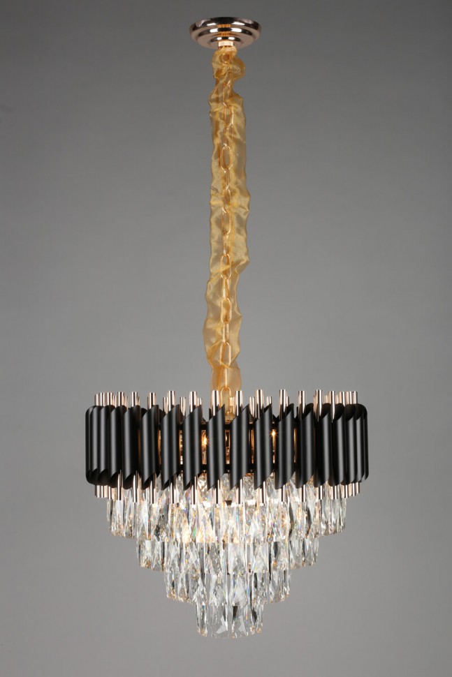 OML-81803-12 Omnilux Certaldo подвесная хрустальная люстра, 49см диаметр, E14*12*40W