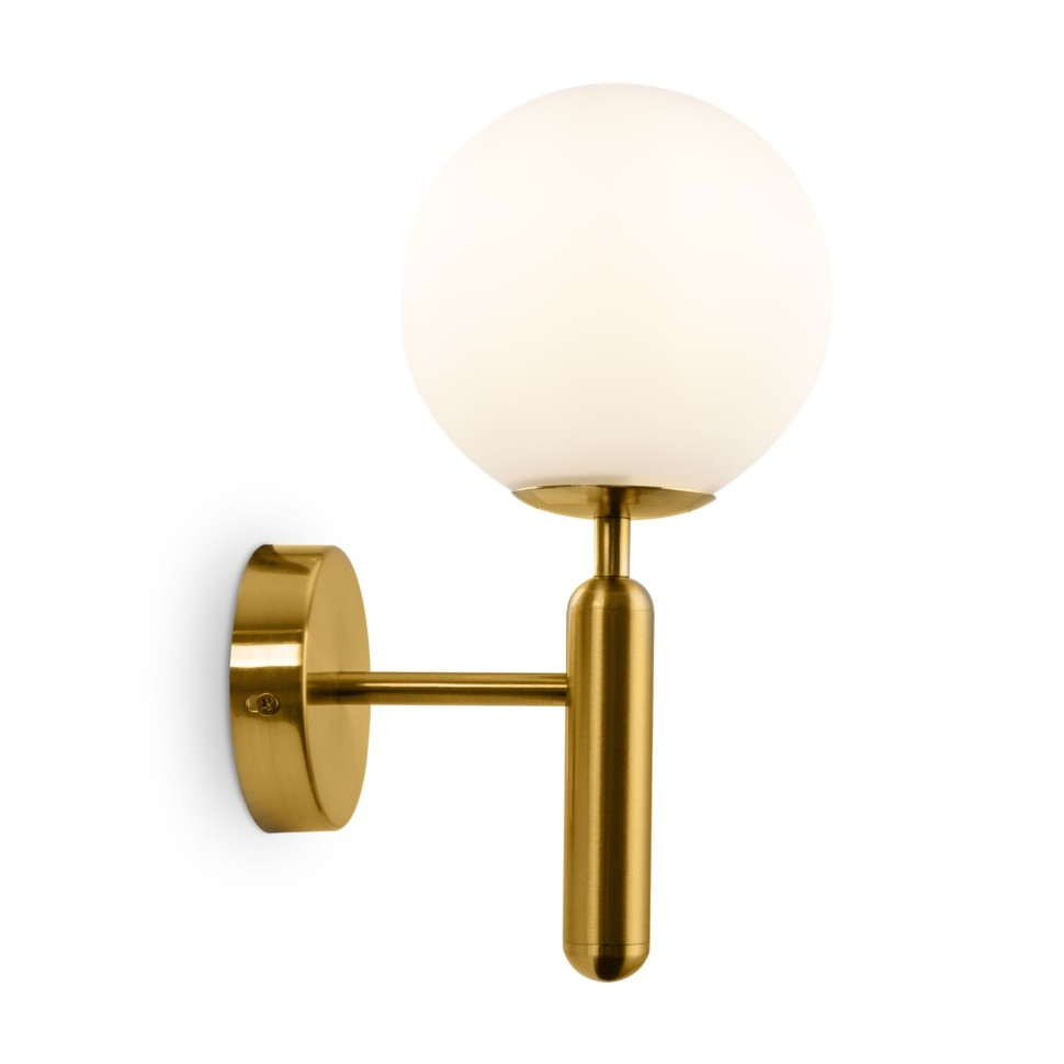 FR5124WL-01BS FREYA бра Zelda, латунь, белый