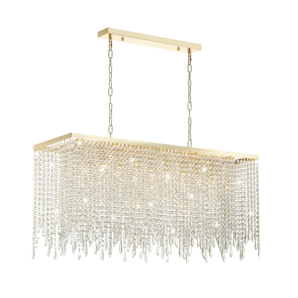 5028/9A ODEON LIGHT подвесная хрустальная люстра CHOKKA Modern, E14*9*40W