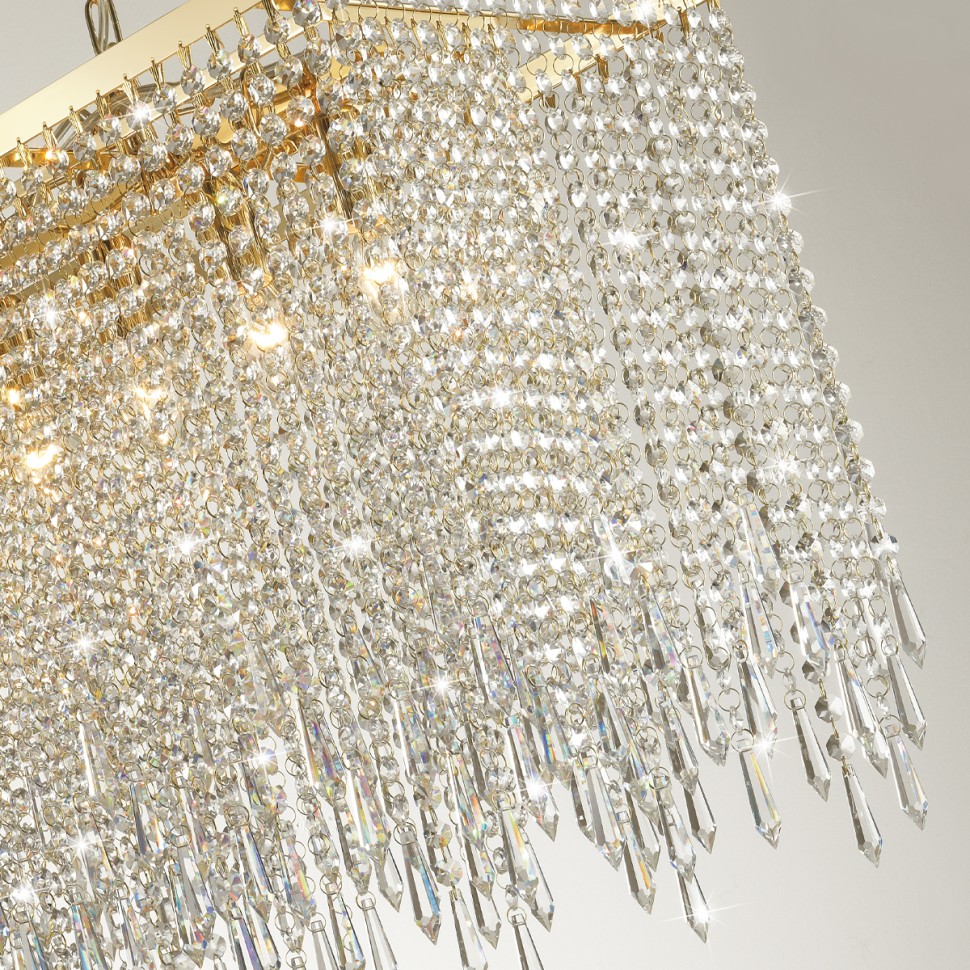 5028/9A ODEON LIGHT подвесная хрустальная люстра CHOKKA Modern, E14*9*40W