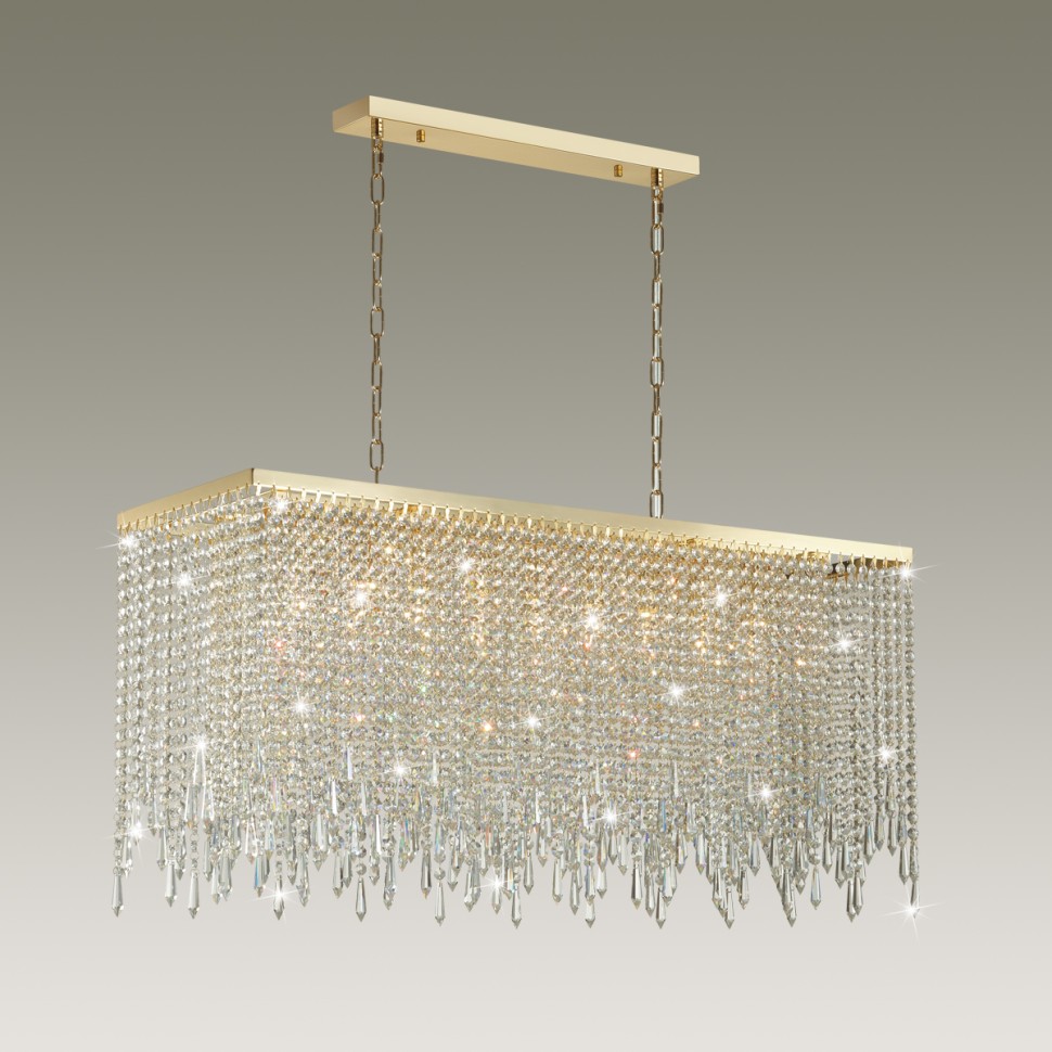 5028/9A ODEON LIGHT подвесная хрустальная люстра CHOKKA Modern, E14*9*40W