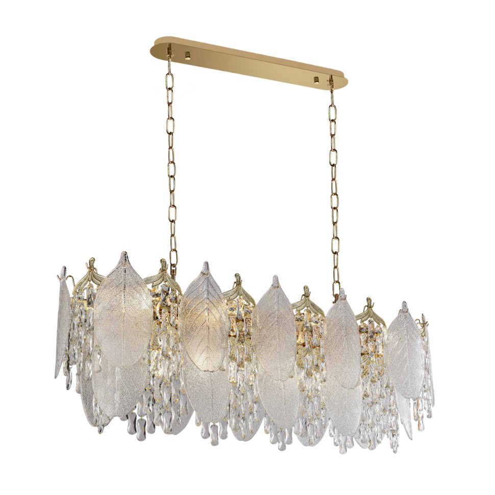 5049/14 Odeon Light подвесная люстра TEARS, E14*14*40W, хрусталь, золото