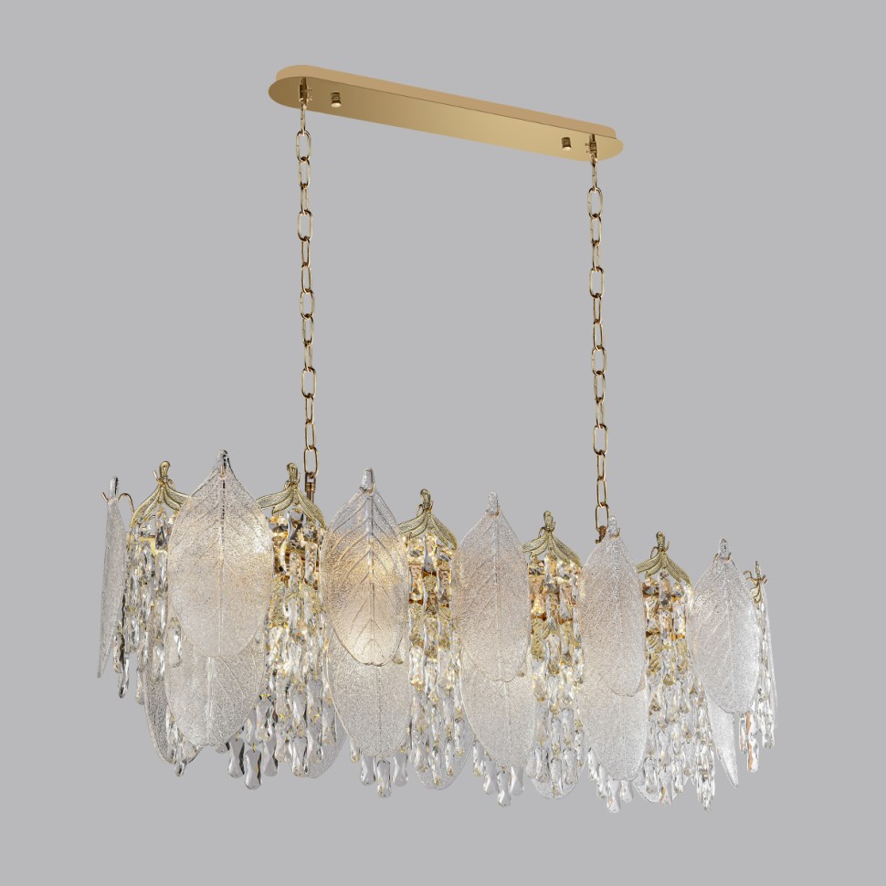 5049/14 Odeon Light подвесная люстра TEARS, E14*14*40W, хрусталь, золото