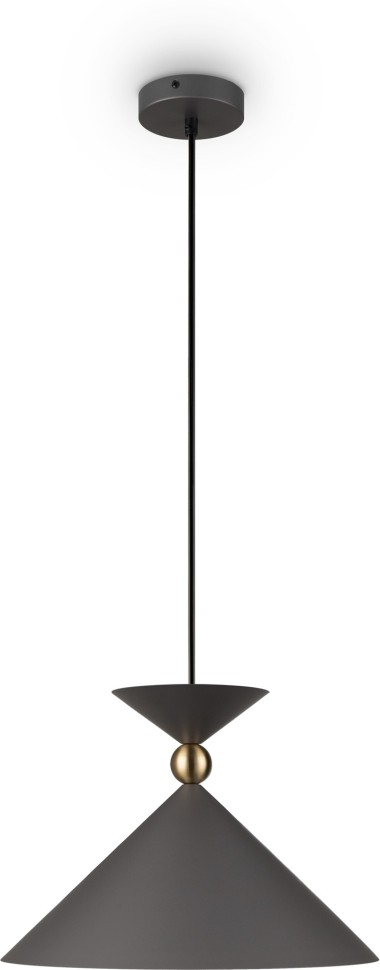 FR5392PL-01GR1 FREYA подвесной светильник Moth серый 350мм