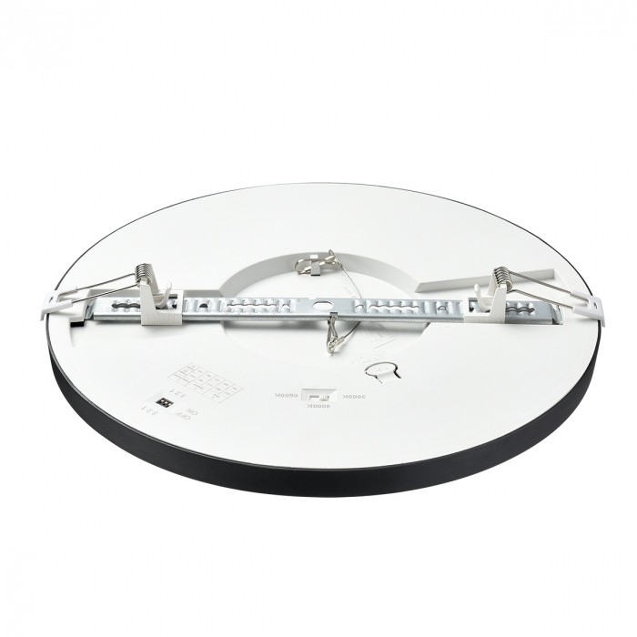 7788/24L SONEX Светильник светодиодный накладной/встраиваемый настенно-потолочный NEBULA BLACK пластик/белый/черный LED 24W, 3000/4000/6500К, D300мм, IP44, CCT/датчик движения