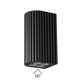 7127/14WL ODEON LIGHT NATURE Фасадный черный светильник GLENN, металл, IP54, LED 15W 10°