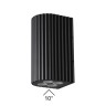 7127/14WL ODEON LIGHT NATURE Фасадный черный светильник GLENN, металл, IP54, LED 15W 10°