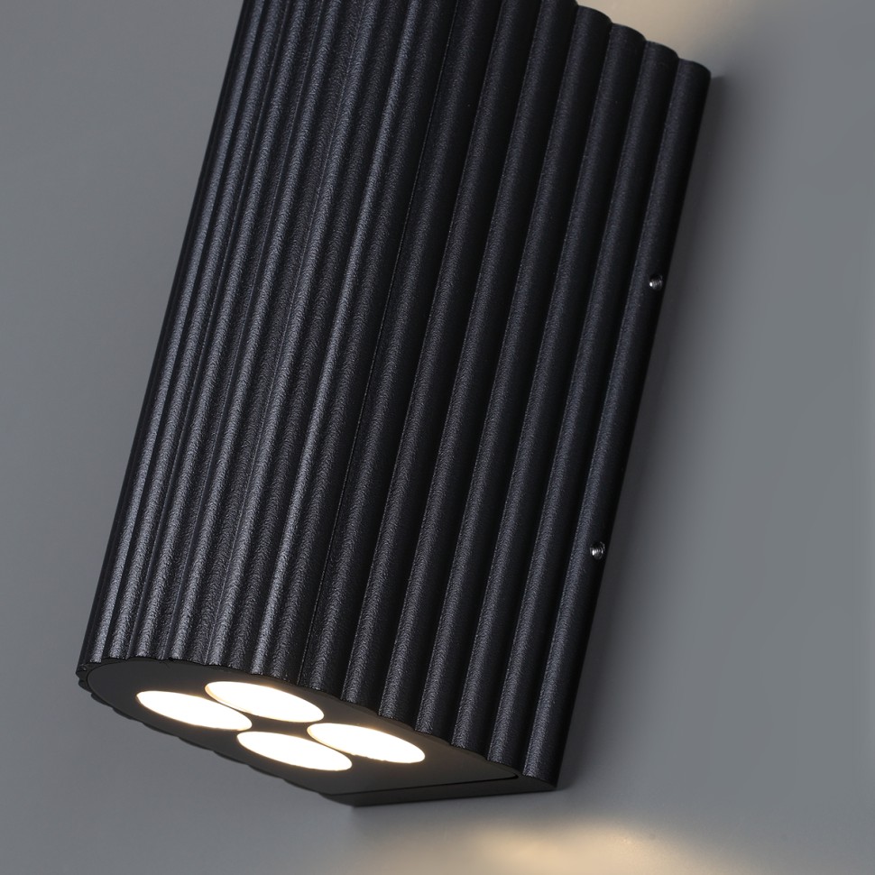 7127/14WL ODEON LIGHT NATURE Фасадный черный светильник GLENN, металл, IP54, LED 15W 10°