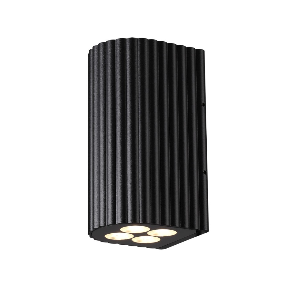 7127/14WL ODEON LIGHT NATURE Фасадный черный светильник GLENN, металл, IP54, LED 15W 10°