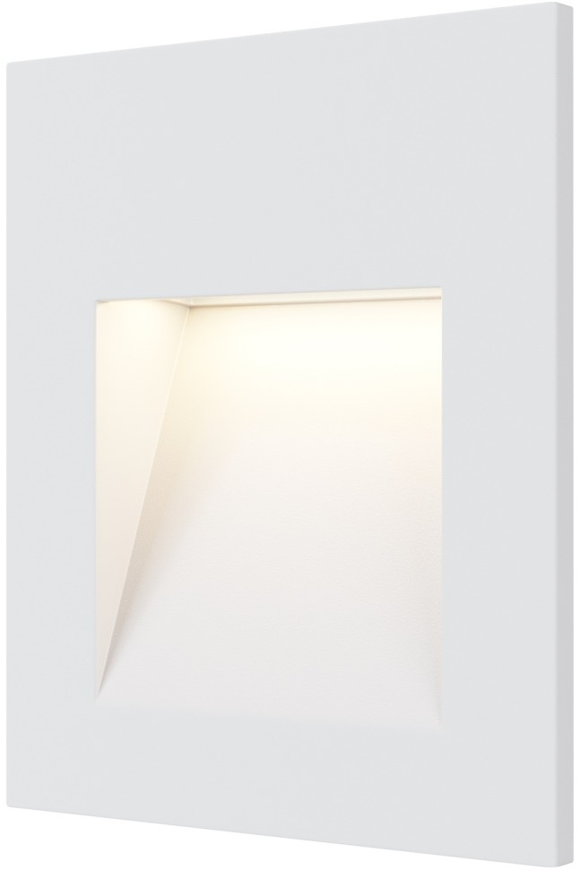 O038-L3W MAYTONI белая встраиваемая светодиодная подсветка ступеней Arca, IP65, 3W, 3000K