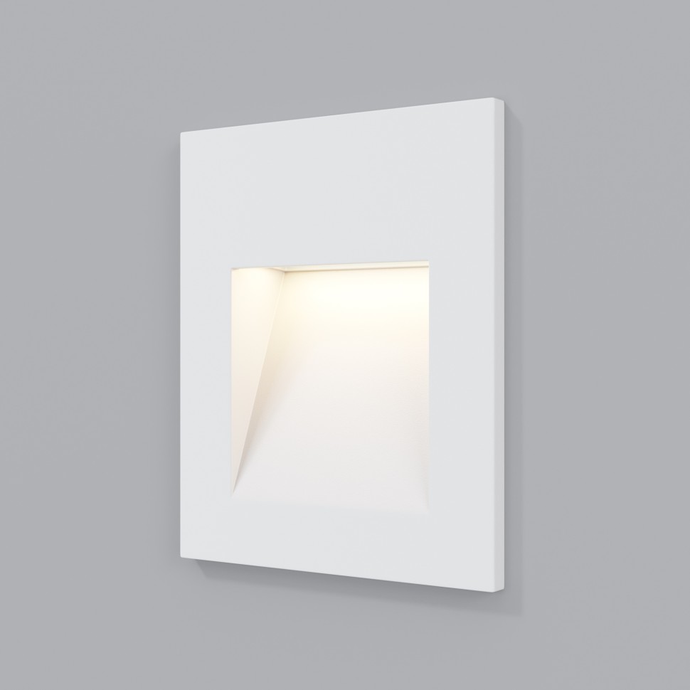 O038-L3W MAYTONI белая встраиваемая светодиодная подсветка ступеней Arca, IP65, 3W, 3000K