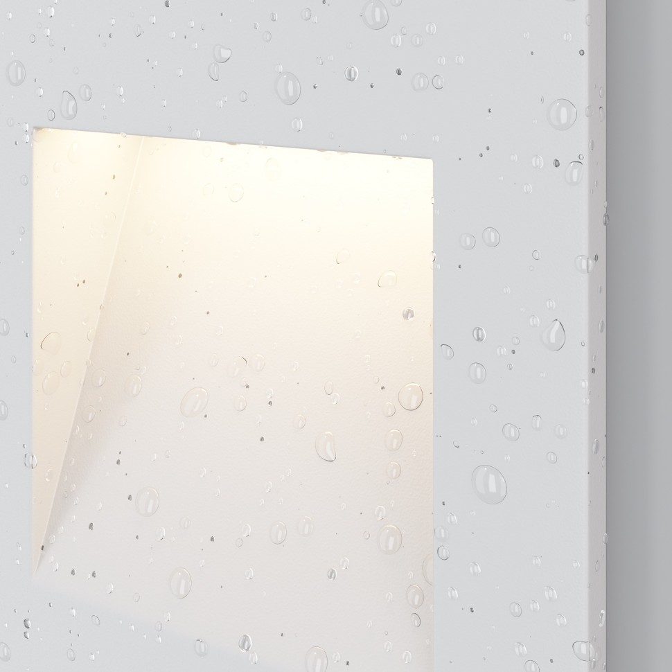 O038-L3W MAYTONI белая встраиваемая светодиодная подсветка ступеней Arca, IP65, 3W, 3000K