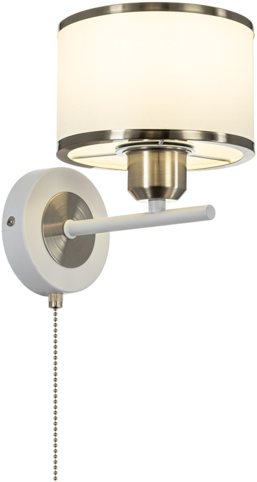 CL421412 CITILUX Бра ALTON, белый+хром, с выключателем