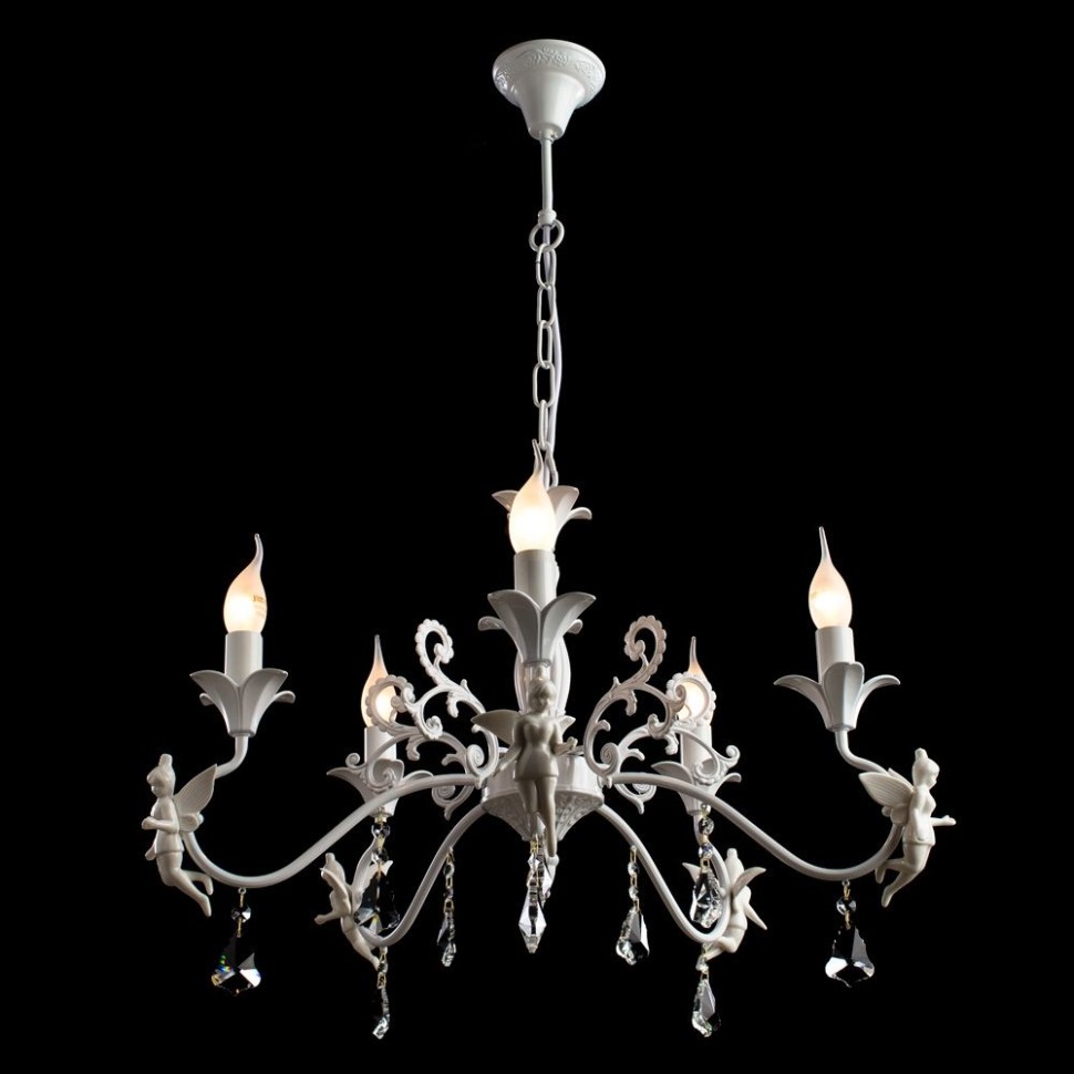 A5349LM-5WH Arte Lamp Подвесная люстра с "Феями" Angelina, 62см диаметр
