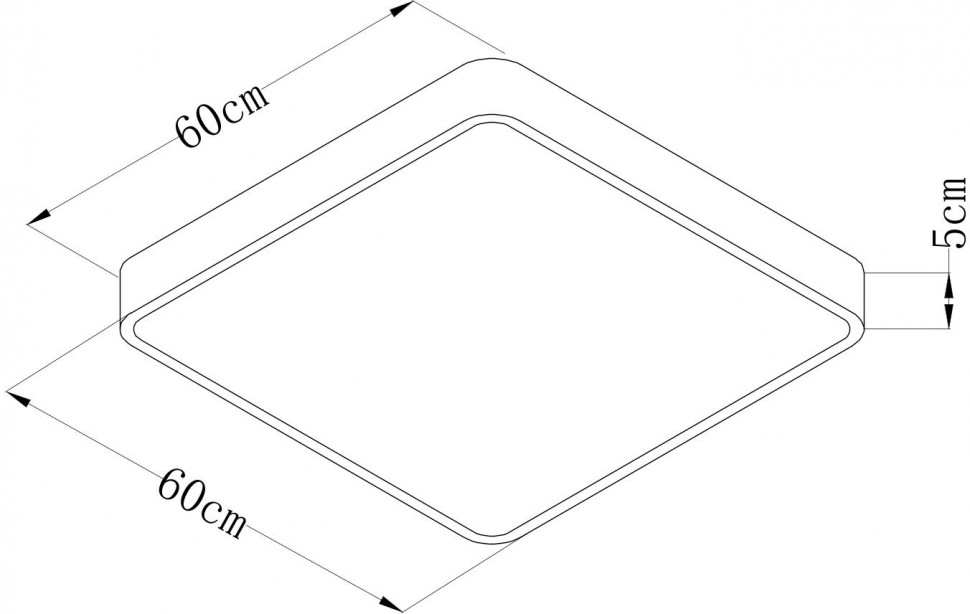 A2669PL-1WH Arte Lamp Scena белый накладной LED светильник с пультом 60х60см, 100W, 10000Lm