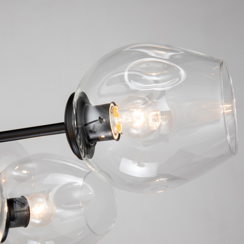 2626-8P FAVOURITE черная потолочная люстра на штанге Recens