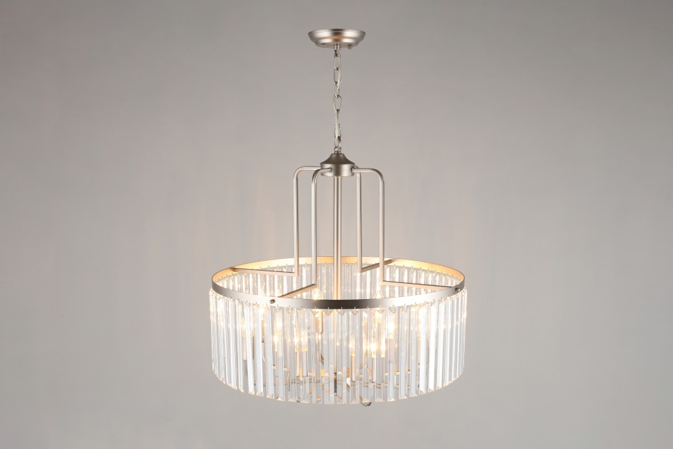 OML-66013-08 OMNILUX подвесная люстра Borno, никель