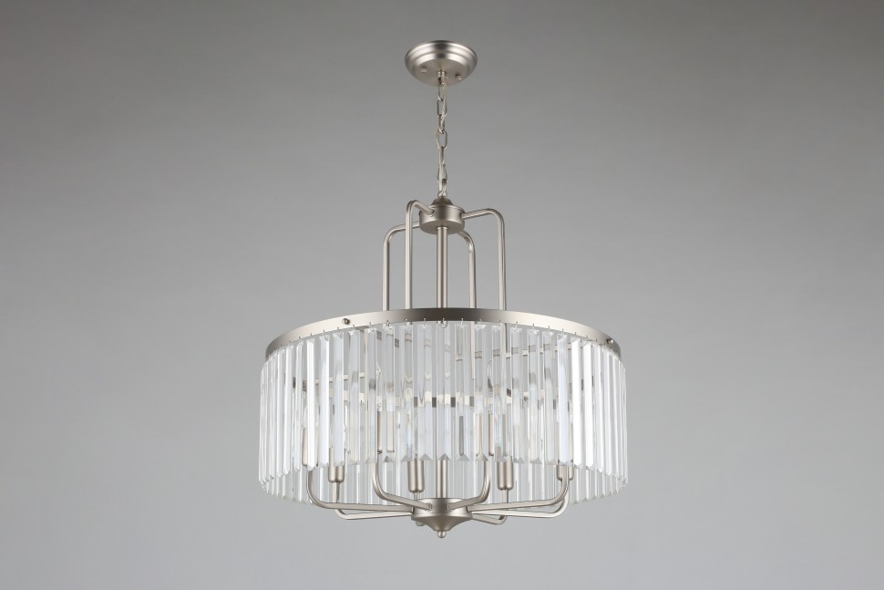 OML-66013-08 OMNILUX подвесная люстра Borno, никель