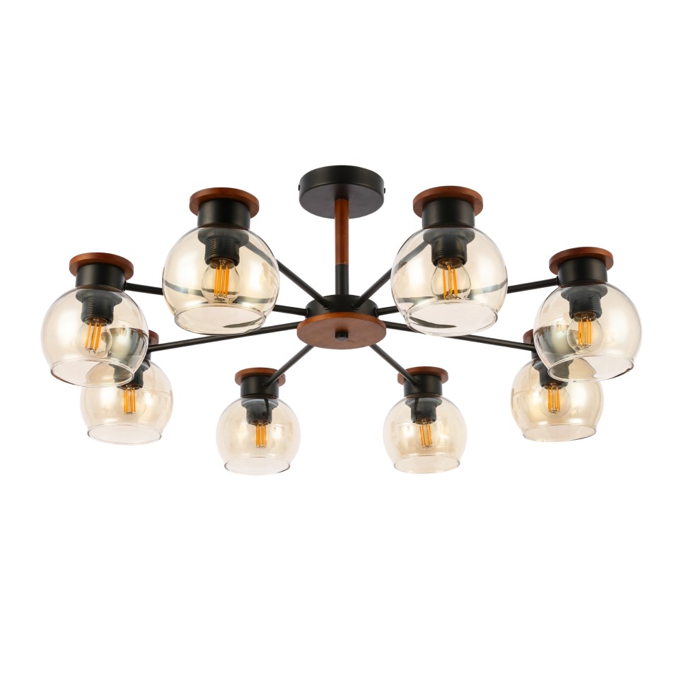 SLE108102-08 EVOLUCE Потолочная люстра Rasco, E14*8*60W