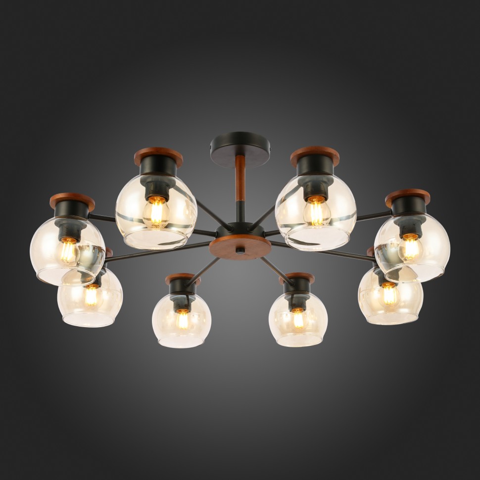 SLE108102-08 EVOLUCE Потолочная люстра Rasco, E14*8*60W