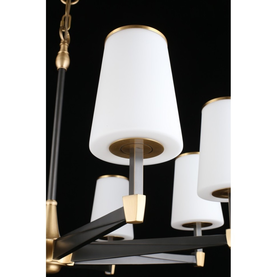 APL.803.07.08 APLOYT подвесная люстра Malcia, латунь, E14*8*40W