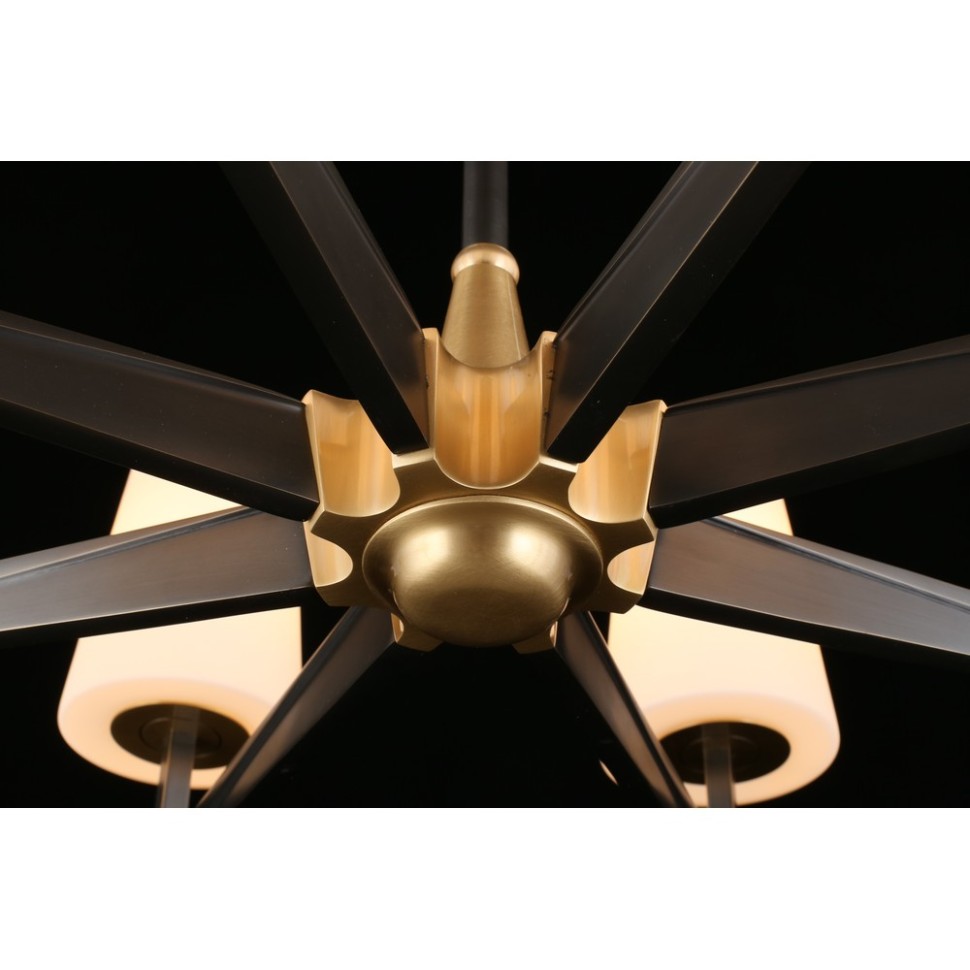 APL.803.07.08 APLOYT подвесная люстра Malcia, латунь, E14*8*40W