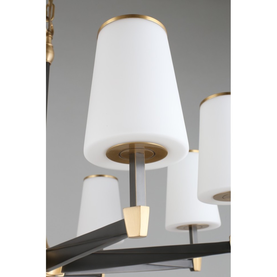 APL.803.07.08 APLOYT подвесная люстра Malcia, латунь, E14*8*40W