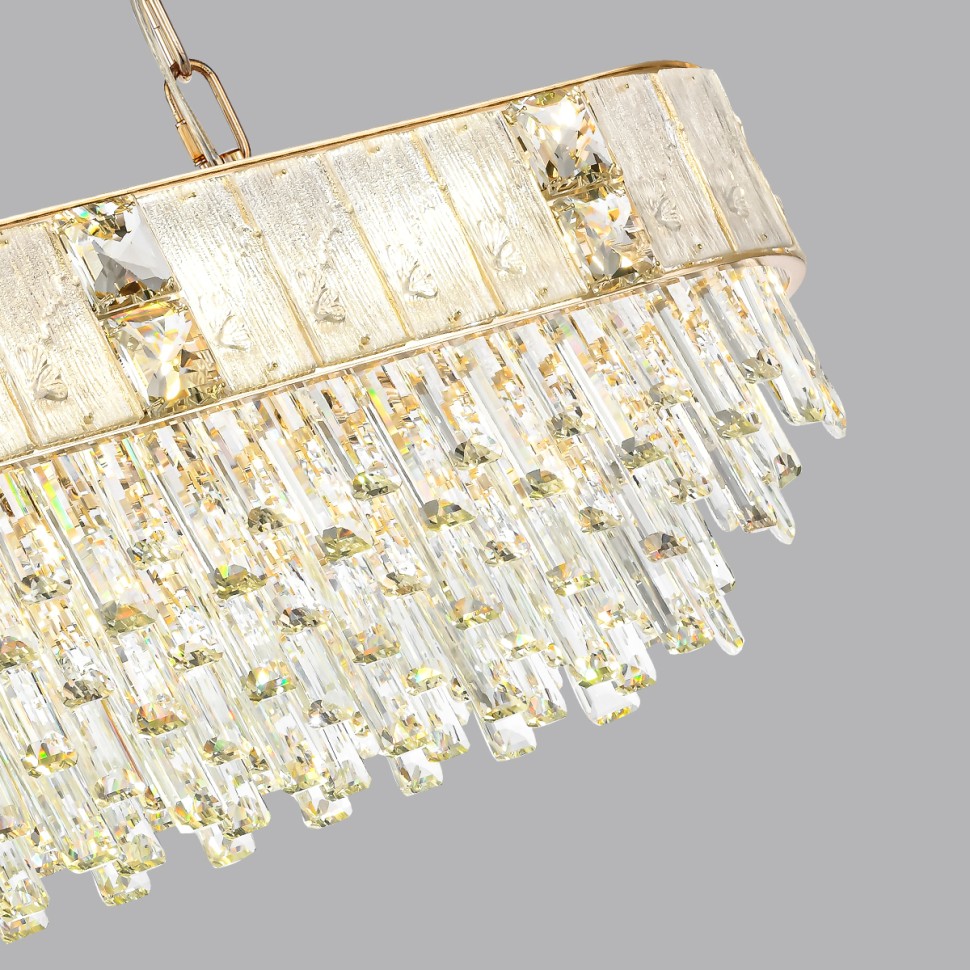 5070/14 Odeon Light подвесная люстра FIESTA, E14*14*40W, хрусталь, золото