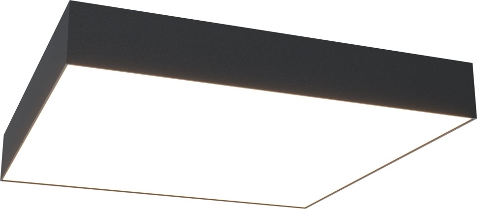 C032CL-45W4K-SQ-B Maytoni Zon Потолочный светодиодный светильник черный 45W 4000K 40*40см
