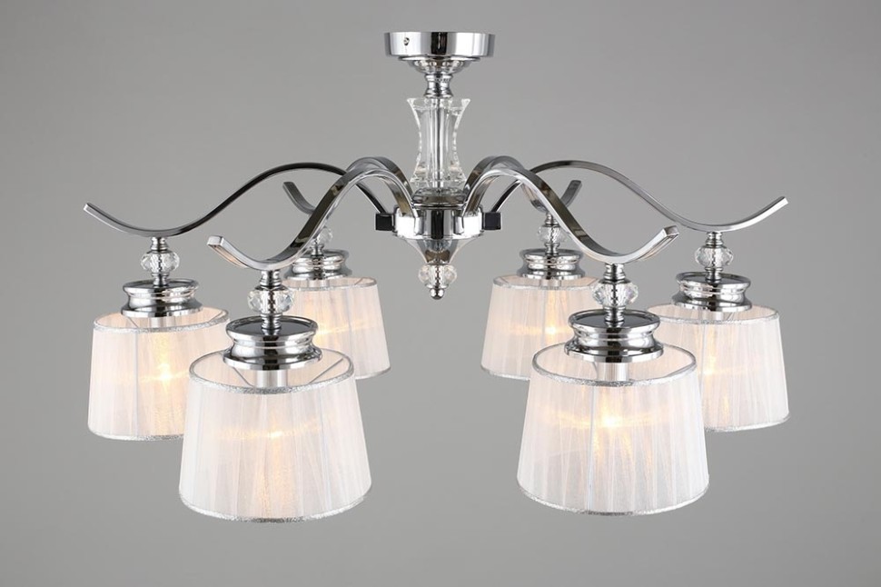 OML-88407-06 OMNILUX потолочная люстра Arosio, хром, E14*6*40W