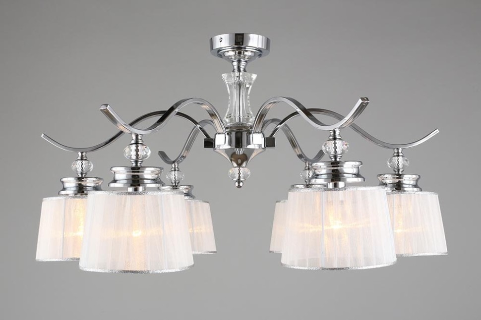 OML-88407-06 OMNILUX потолочная люстра Arosio, хром, E14*6*40W