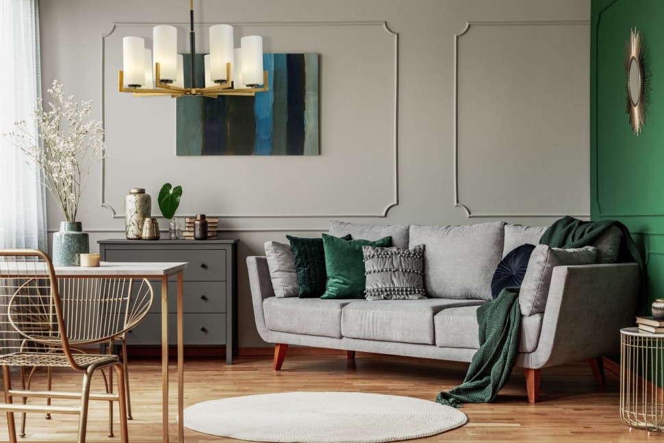 MOD089PL-08BS MAYTONI Fortano потолочная люстра на штанге, латунь, E14*8*40W