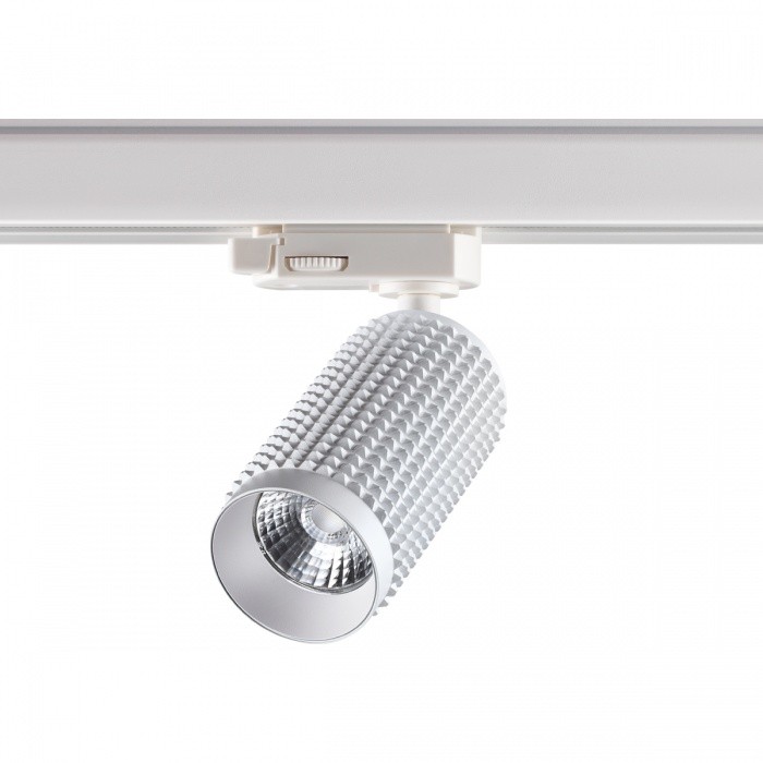358499 NOVOTECH белый трёхфазный трековый светодиодный светильник MAIS LED 12W 4000K