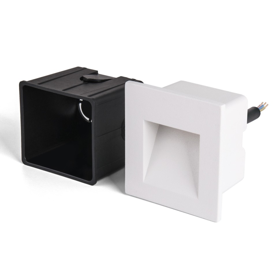 Белая встраиваемая светодиодная подсветка ступеней IP65, 3W, 4000K, Elektrostandard MRL LED 1103 белый