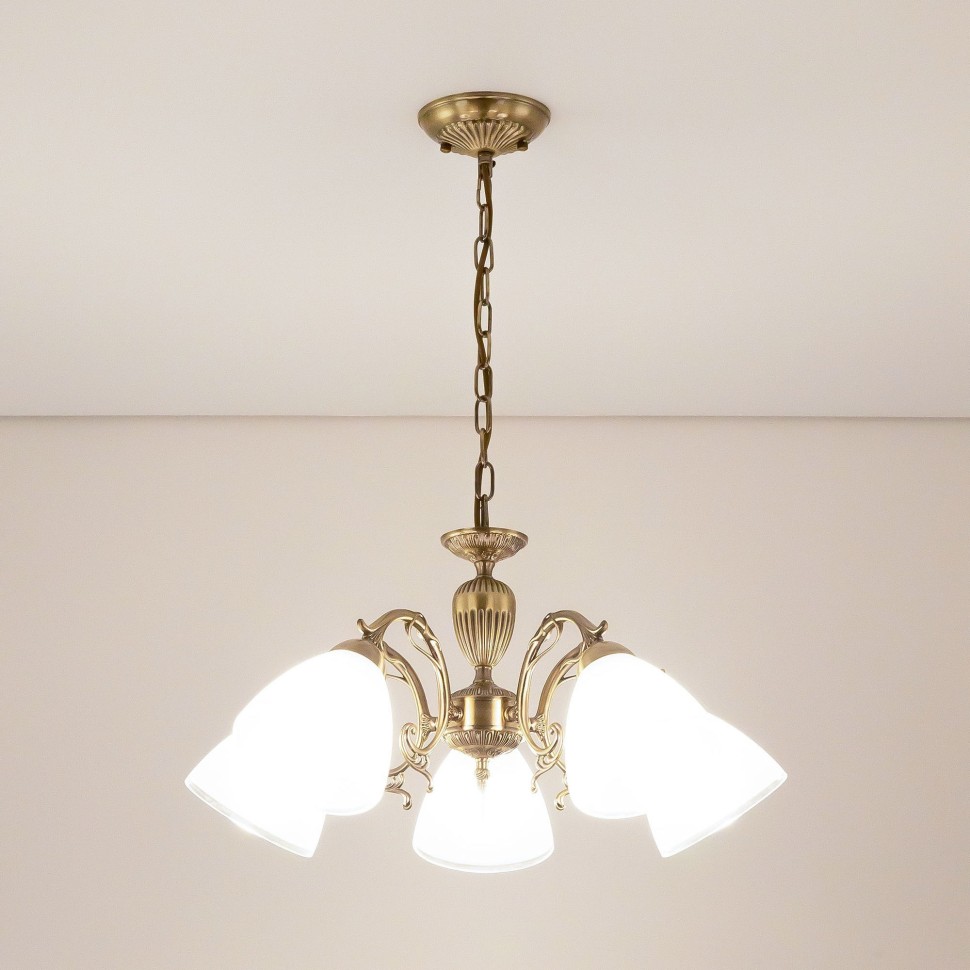 CL413251 CITILUX подвесная/потолочная люстра Латур, бронза, E27*5*75W