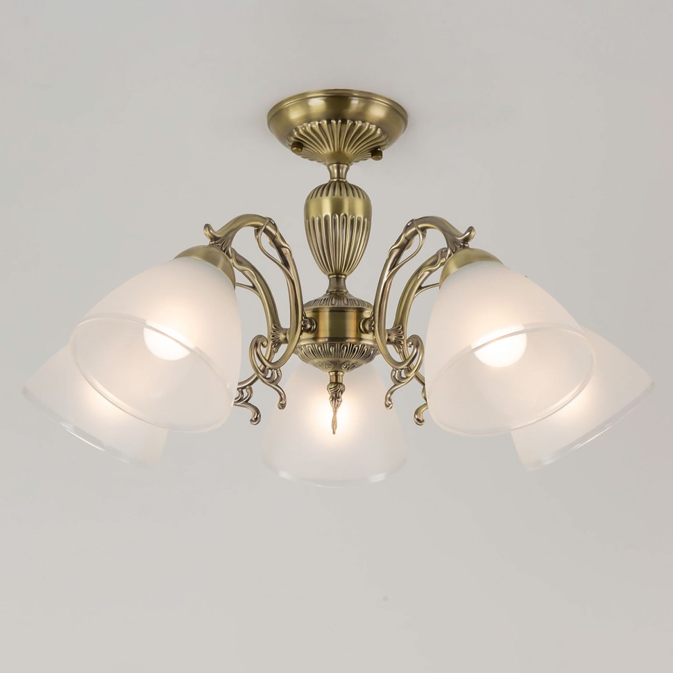 CL413251 CITILUX подвесная/потолочная люстра Латур, бронза, E27*5*75W