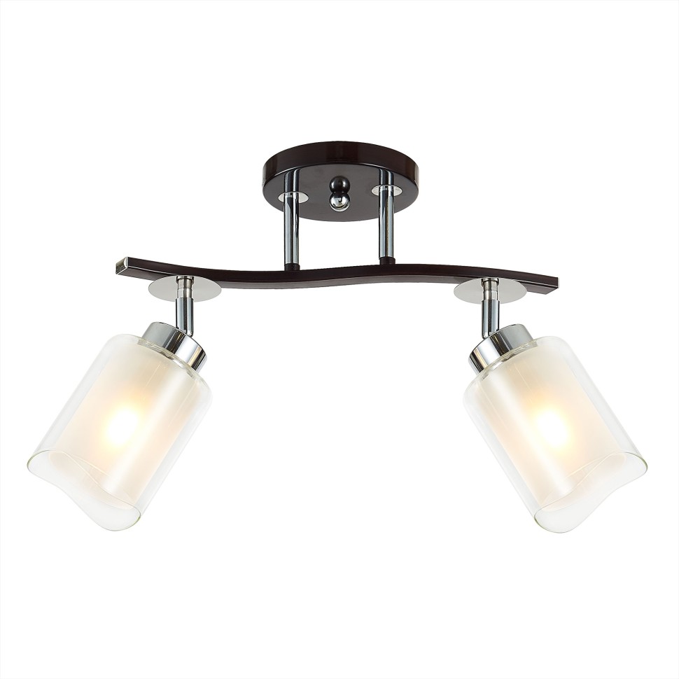 CL156122 Citilux Потолочный светильник Фортуна, венге, хром, E27*2*75W