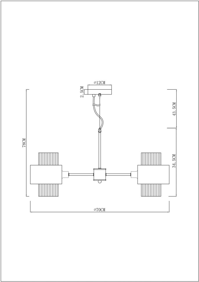 A4076LM-5CC Arte Lamp Подвесная люстра Fantasia, 70см диаметр