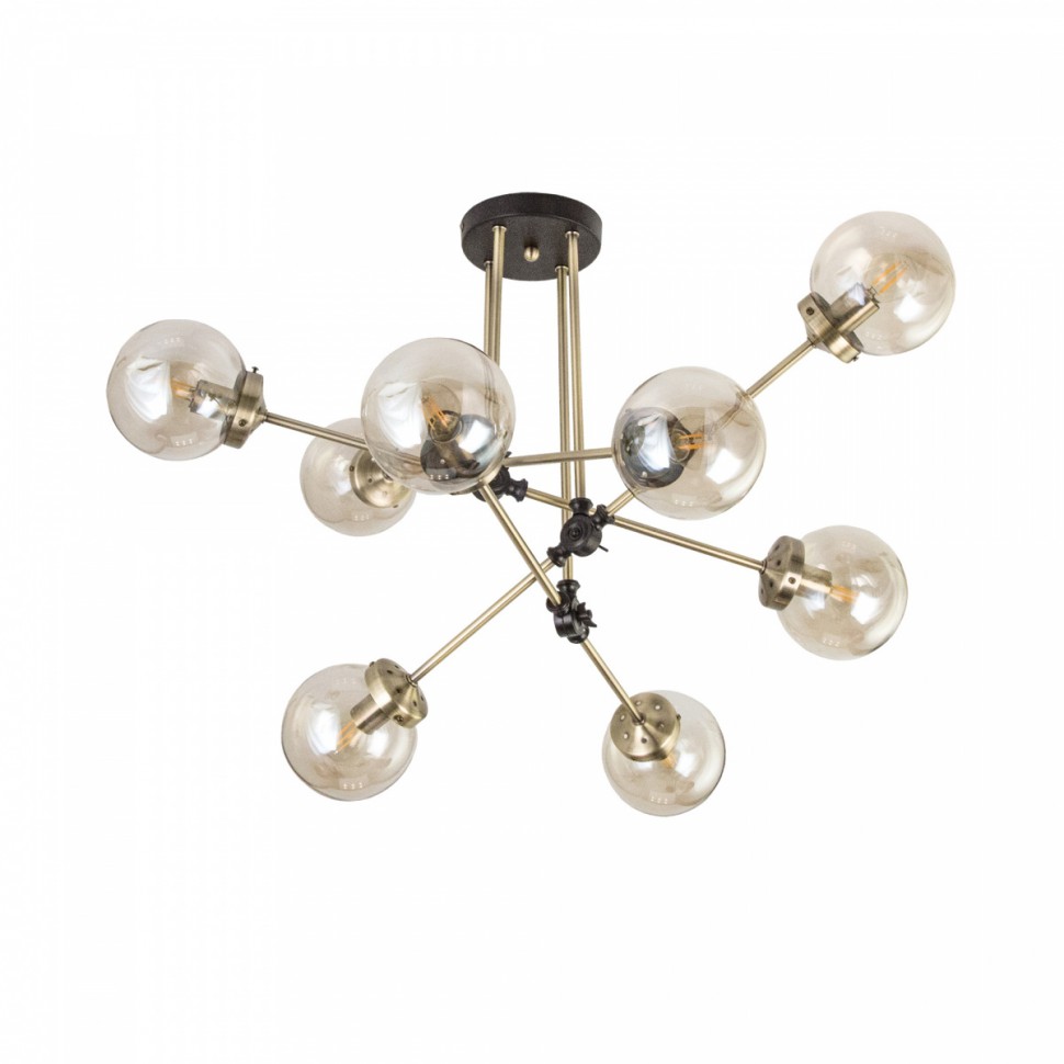 CL105185 CITILUX потолочная люстра на штанге Планета, 8 ламп Е14, диаметр 85см