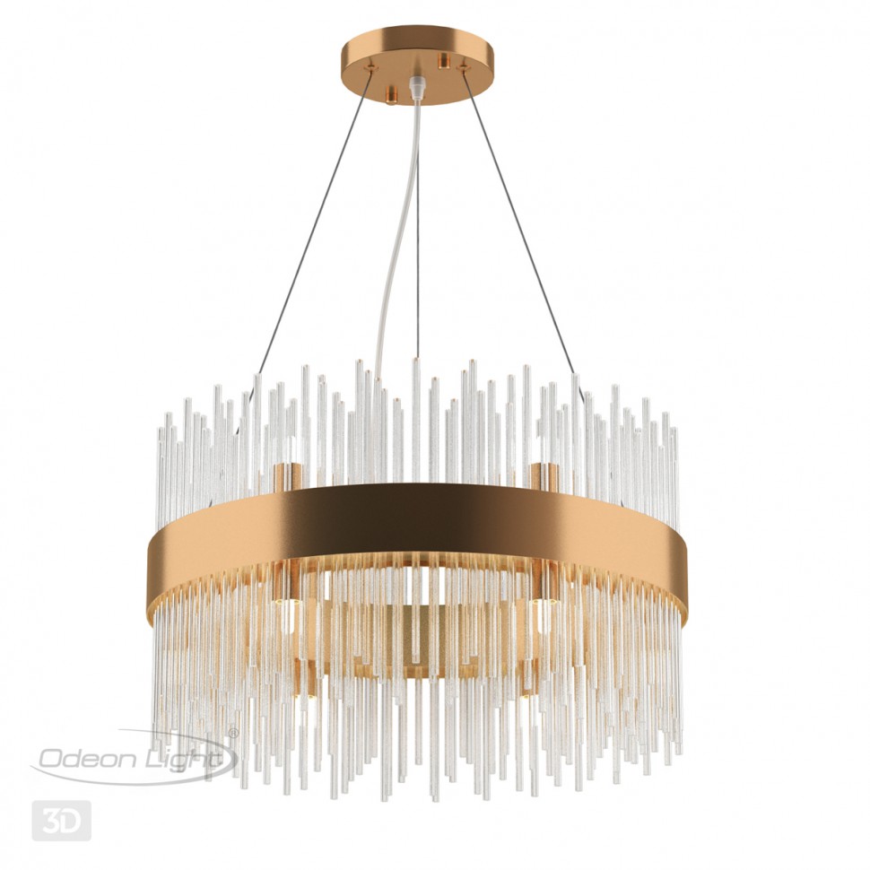 4722/12 ODEON LIGHT HALL Подвесная люстра FOCCO, бронза, G9*12*33W