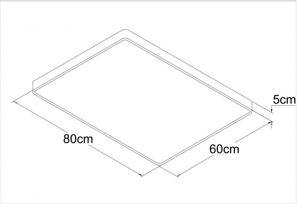 A2662PL-1WH Arte Lamp Scena белый накладной LED светильник с пультом 60х80см, 140W, 9800Lm